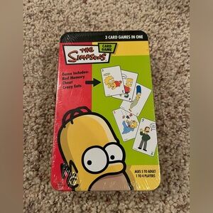 The Simpsons Card Game Set - 3 games in 1! NEW